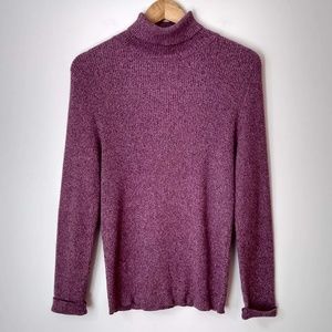 💥 EUC Shaver Lake Ribbed Long Sleeve Turtle Neck Sweater